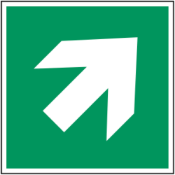 pictogramme Flèche directionnelle en haut à droite